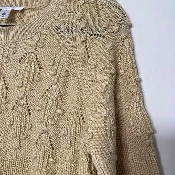 MOTHERHOOD MATERNITY Embroidered Detail Maternity Crew Neck Sweater, Size S - Picture 2 of 6